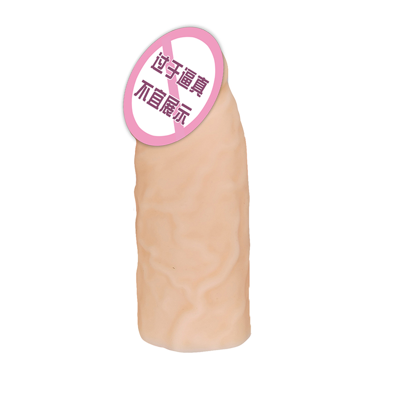841 realistische Penishülsen Penisabdeckung Extender Kondome für Männer wiederverwendbares flüssiges Silizium -Dildo -Penishülsen -Extender für Männer